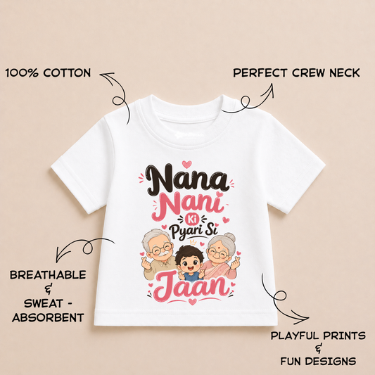 Nana Nani Ki Pyaari Si Jaan | Kids Tshirt