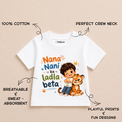 Nana Nani Ka Ladla Beta | Kids Tshirt
