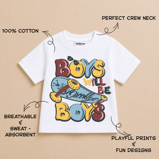 Boys Will Be Boys | Kids Tshirt