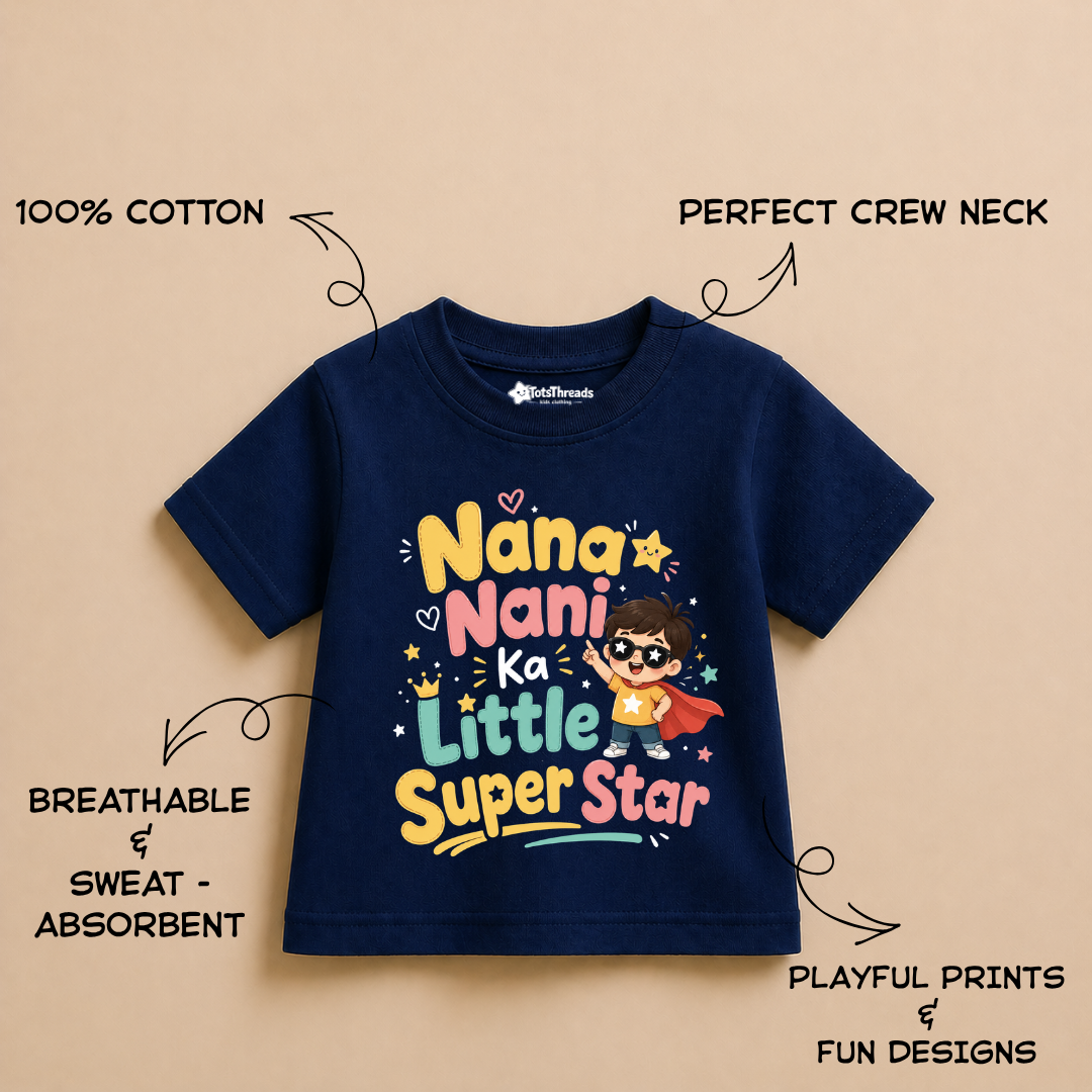 Nana Nani Ka Little Superstar | Kids Tshirt