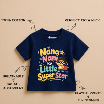 Nana Nani Ka Little Superstar | Kids Tshirt