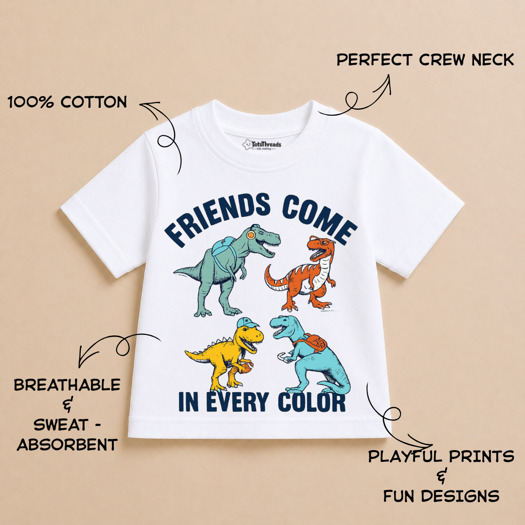 Friends Come In Every Colour | Kids Tshirt