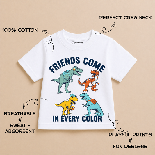 Friends Come In Every Colour | Kids Tshirt