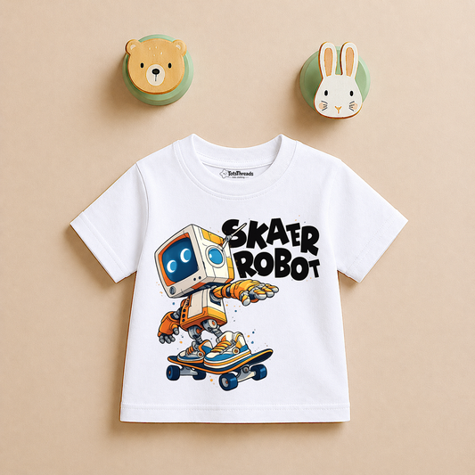 Skater Robot | Kids Tshirt